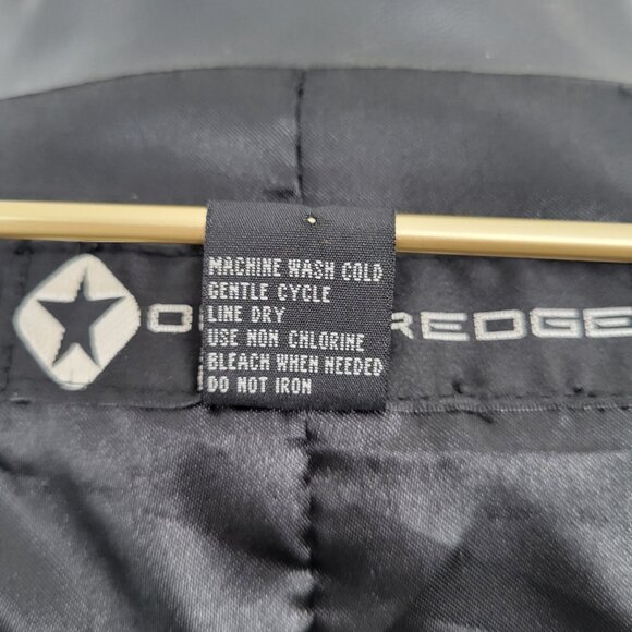 Outer Edge Faux Leather Trench Coat – Early 2000s Y2K Belted Jacket - Picture 11 of 12